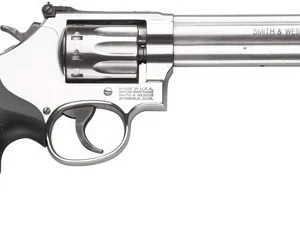 S&W 617 22LR 6" AS 10-SHOT - STAINLESS STEEL RUBBER