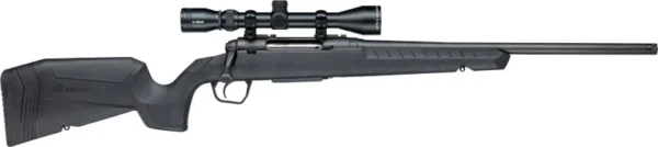 SAVAGE AXIS XP 243 20" COMPACT - THREADED W/3-9X40 BLACK/BLACK