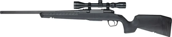 SAVAGE AXIS XP 243 20" COMPACT - THREADED W/3-9X40 BLACK/BLACK