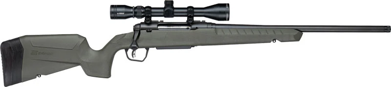 SAVAGE AXIS 2 XP 308 20" - THREADED W/3-9X40 BLACK/GREEN