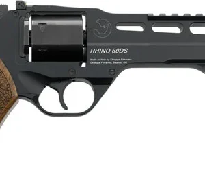 CHIAPPA RHINO 60DS 9MM - 6" ADJ. SIGHT BLACK/WALNUT.