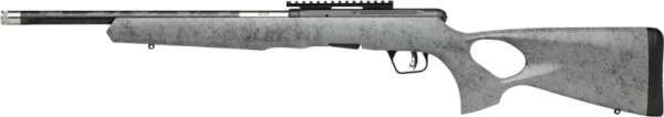 SAVAGE B22 22WMR TIMBERLITE - THUMBHOLE 18" CF 10RD GRY WOOD