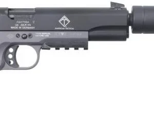 German Sport Guns 1911 5" w/ Faux Suppressor .22LR 10+1 Grey/Black