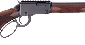 HENRY H1 SPORTER LEVER RIFLE - 22WMR 18.5" BLUED WALNUT