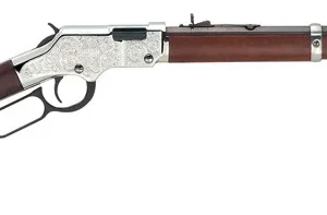 HENRY H4 SILVER EAGLE 22WMR - 20.5" OCTAGON WALNUT ENGRAVED