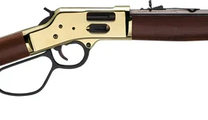 HENRY H6 BIG BOY BRASS 45LC - SIDE GATE 16.5" OCTAGON WALNUT