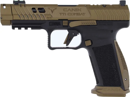 CANIK TTI COMBAT 9MM 4.6" BBL - OR FS 2-10RD MAGS BLACK - Image 2