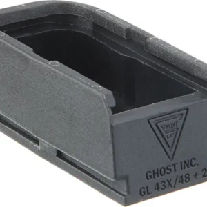 GHOST MOAB MAG EXTENSION FOR - GLOCK 43X48 PLUS 2 RNDS BLACK