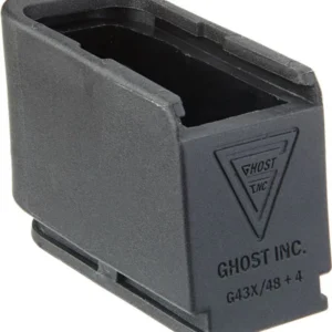 GHOST MOAB MAG EXTENSION FOR - GLOCK 43X48 PLUS 4 RNDS BLACK