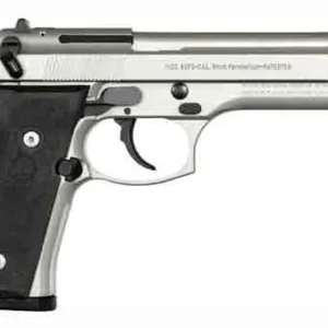 BERETTA 92FS 9MM 4.9" 10RD - INOX BLACK RUBBER GRIPS USA
