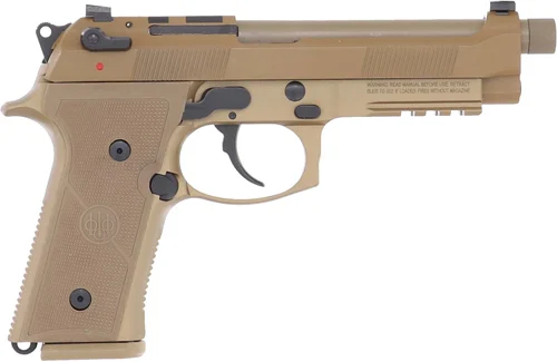 BERETTA M9A4 G 9MM 5.1" 10RD - TAN OPTIC READY THREADED USA