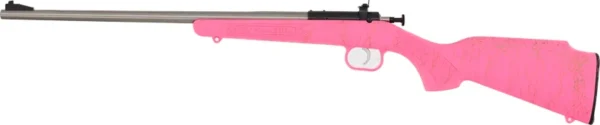 CRICKETT RIFLE G2 22LR PINK - SYNTHETIC/GOLD WEB STAINLESS
