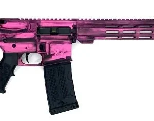 Great Lakes Firearms GL15223SSB-PPK 223 Wylde 16" 30+1 Battleworn Prison Pink Cerakote/Stainless Barrel