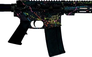 GLFA AR15 PISTOL 223 WYLDE - 7.5" S/S BBL SPLATTER BLACK