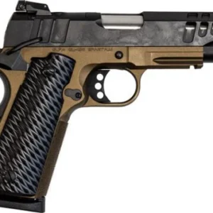 Great Lakes Firearms GL1911-45CSSBRZ 1911 4.25" 8+1 Black/SS Barrel/Bronze