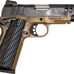 Great Lakes Firearms GL1911-45CSSM-SAH 1911 4.25" 8+1 Black/SS Barrel/Mission Sahara