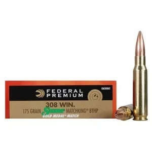 Federal 308 Win Gold Medal GM308M2 175gr Sierra Matchking BTHP Match 20 rounds