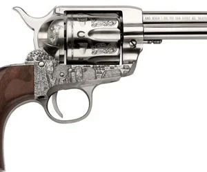 E.M.F. COWPOKE 45LC 4.75" - ENGRAVED NICKEL WOOD