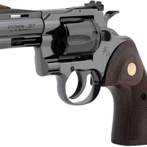 COLT PYTHON 357MAG 3" 6RD - BLUED WALNUT GOLD MEDALLION