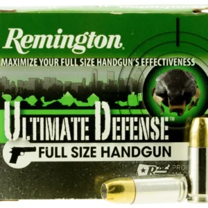 Remington 40 S&W HD40SWA Ultimate Defense Full Size Handgun 165 Grain Brass Jacketed Hollow Point 20 rounds