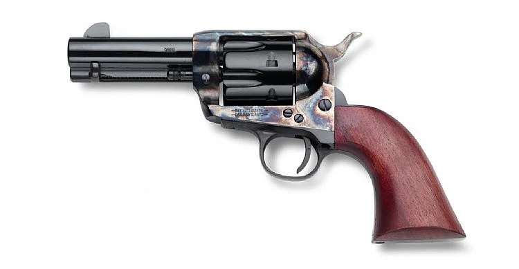 Pietta HF9CHS312NM GWII Posse 9mm 6 Rounds 3.5" Case Hardened/Blued/Wood