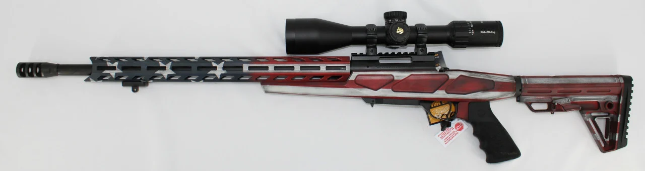 Howa HCRA70220USA Mini APC Bolt Action Rifle Package 223 Rem 20" 10+1 USA Flag Finish