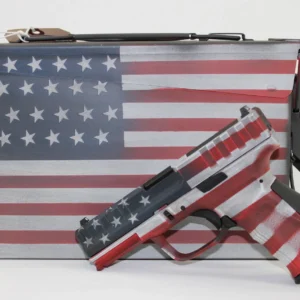 Citadel CITCP9USACAN Centurion CP9 OR 9mm 4" 14+1 USA Flag Cerakote W/ Ammo Can
