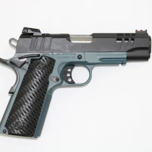 Great Lakes Firearms GL1911-45CSSBLU 1911 4.25" 8+1 Black/SS Barrel/Blue Titanium