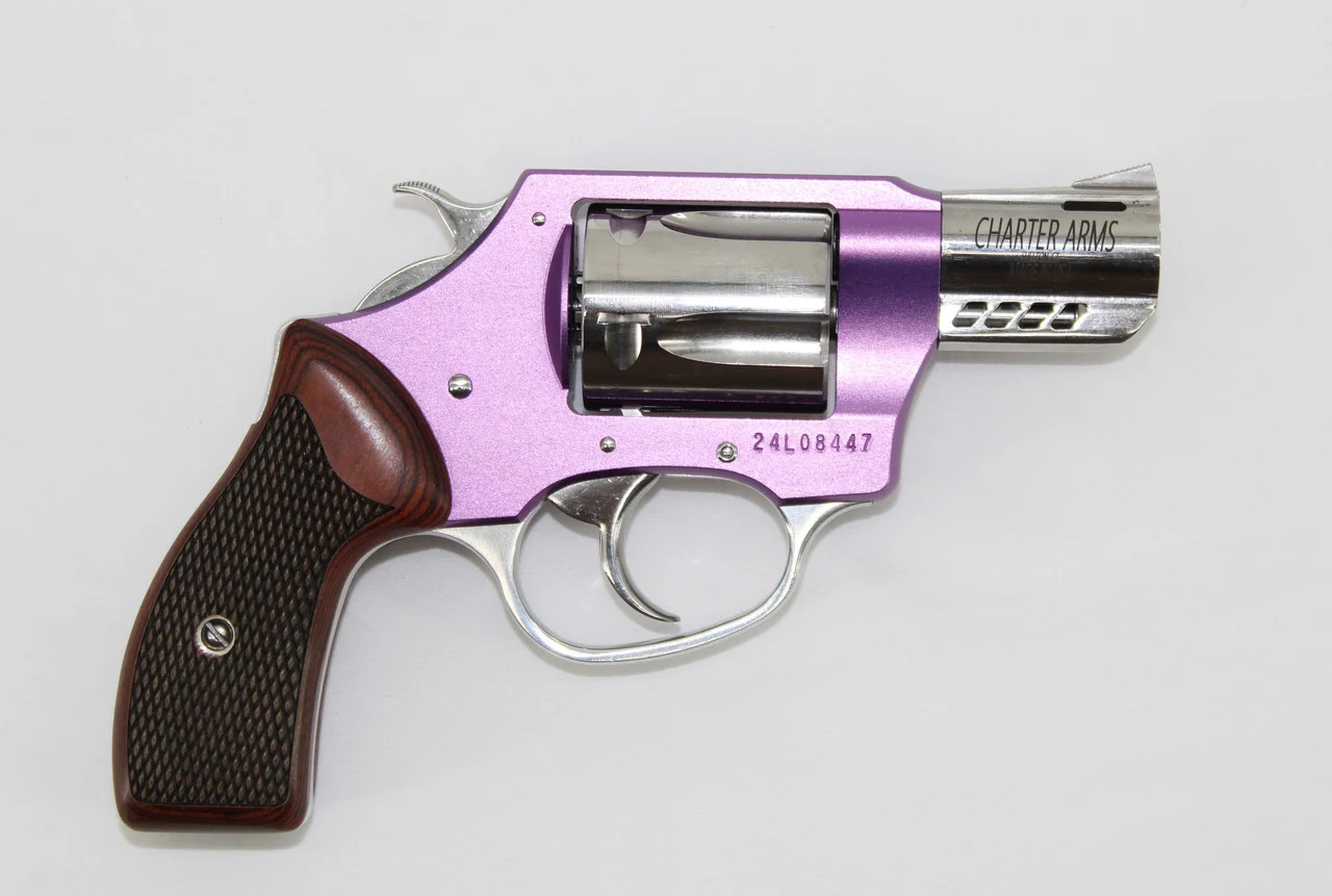 Charter Arms Model 53804 Coyote .380 ACP 2" 5 Rounds Lavender/Hi-Polish/Rosewood