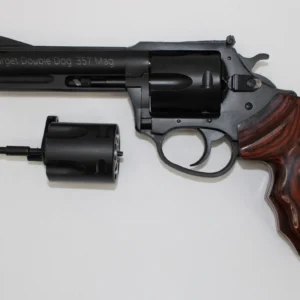 Charter Arms Model 13942 Target Double Dog .357 Magnum W/ 9mm Conversion Cylinder 4.2" 5 Rounds Black/Walnut
