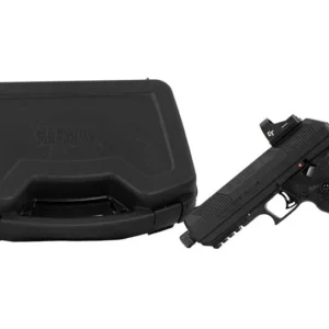 Hi-Point JXP10CTHC 10mm 5.2" 10+1 W/ Threaded Barrel, Crimson Trace Red Dot & Hard Case Black