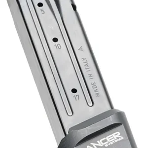 LANCER EXTENDED BASEPAD PLUS - 5RDS BLACK FOR SIG P320