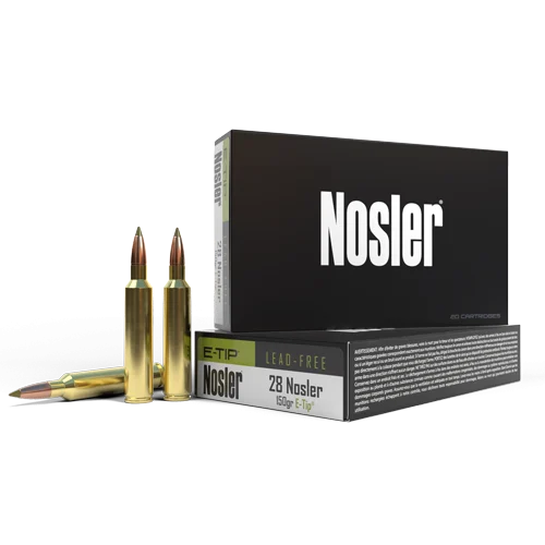 Nosler 28 Nosler Ammunition 40039 150 Grain E-Tip 20 Rounds