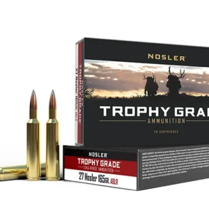 Nosler 27 Nosler Ammunition 165 Grain Bonded Core Long Range 20 Rounds