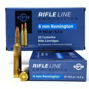 Prvi 6mm Rem Ammunition PP6R 100 Grain Soft Point 20 Rounds