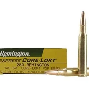Remington 280 Rem Core-Lokt R280R3 140 gr PSP 20 rounds