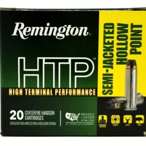 Remington 357 Mag Ammunition HTP High Terminal Performance RTP357M10A 180 Grain Semi-Jacketed Hollow Point 20 Rounds