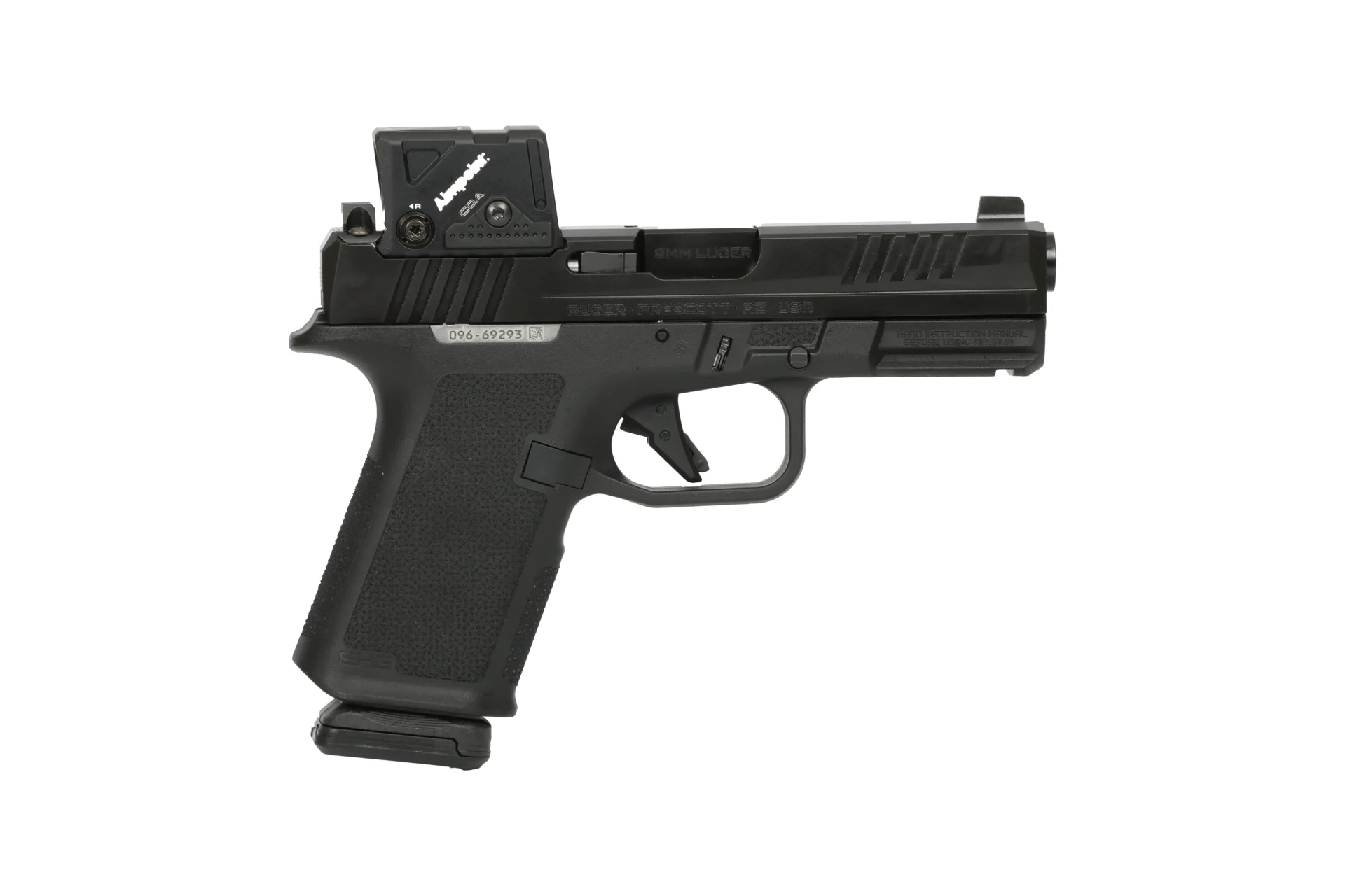 RUGER RXM 9MM BLK/BLK 15+1 4" COA