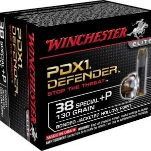 Winchester 38 Special +P Supreme Elite PDX S38PDB 130 gr Bonded JHP 20 rounds