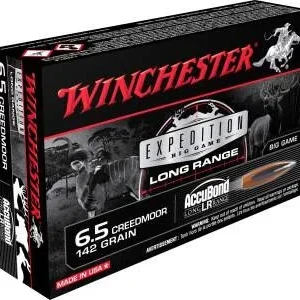 Winchester 6.5 Creedmoor Ammunition Expedition Long Range S65LR 142 Grain Nosler Accubond LR 20 rounds