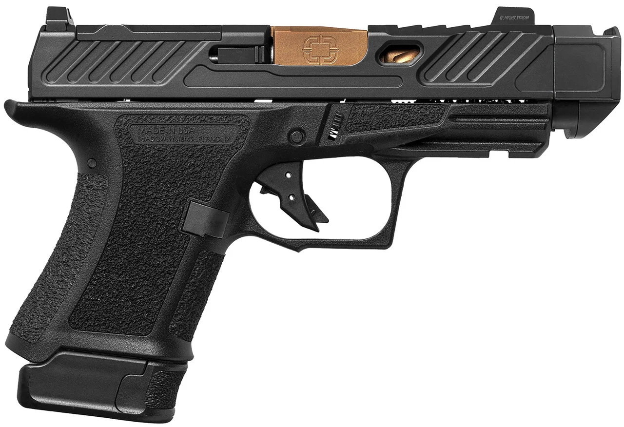 Shadow Systems SS-4211 CR920P Elite Sub-Compact 9mm 3.75" 15+1 Black Nitride/Bronze TICN Match Grade Spiral Fluted Barrel W/ Compensator Optic Ready