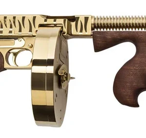 Auto-Ordnance Thompson T150DTGTS 1927A-1 Delux 16.5" .45 ACP 20+1/50+1 Gold w/ Tiger Stripe
