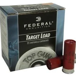 Federal 12 Gauge Ammunition Top Gun Target TG12EL8 2-3/4          8 Shot 7/8oz 1200fps Case of 250 Rounds