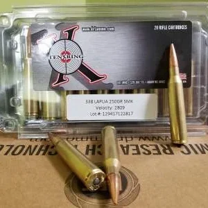 Ten Ring 338 Lapua Magnum Ammunition 250 Grain MatchKing Hollow Point 20 rounds