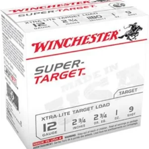 Winchester 12 Gauge Ammunition Light Target TRGTL129 2-3/4" 1oz #9 shot 1180 FPS CASE 250 rounds