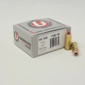 Underwood 356 TSW Ammunition UW158 115 Grain Jacketed Hollow Point 20 Rounds