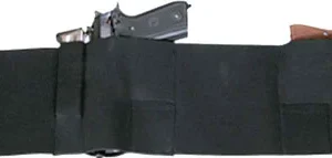 BULLDOG BELLY WRAP HOLSTER BLK - SMALL HOLDS 2 GUNS & 2 MAGS