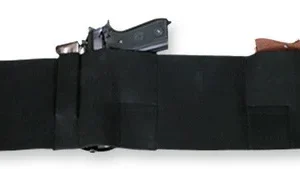 BULLDOG BELLY WRAP HOLSTER BLK - X-LARGE  HOLDS 2 GUNS & 2 MAGS