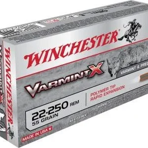 Winchester 22-250 Varmint X X22250P 55 gr Polymer Tip 20 rounds