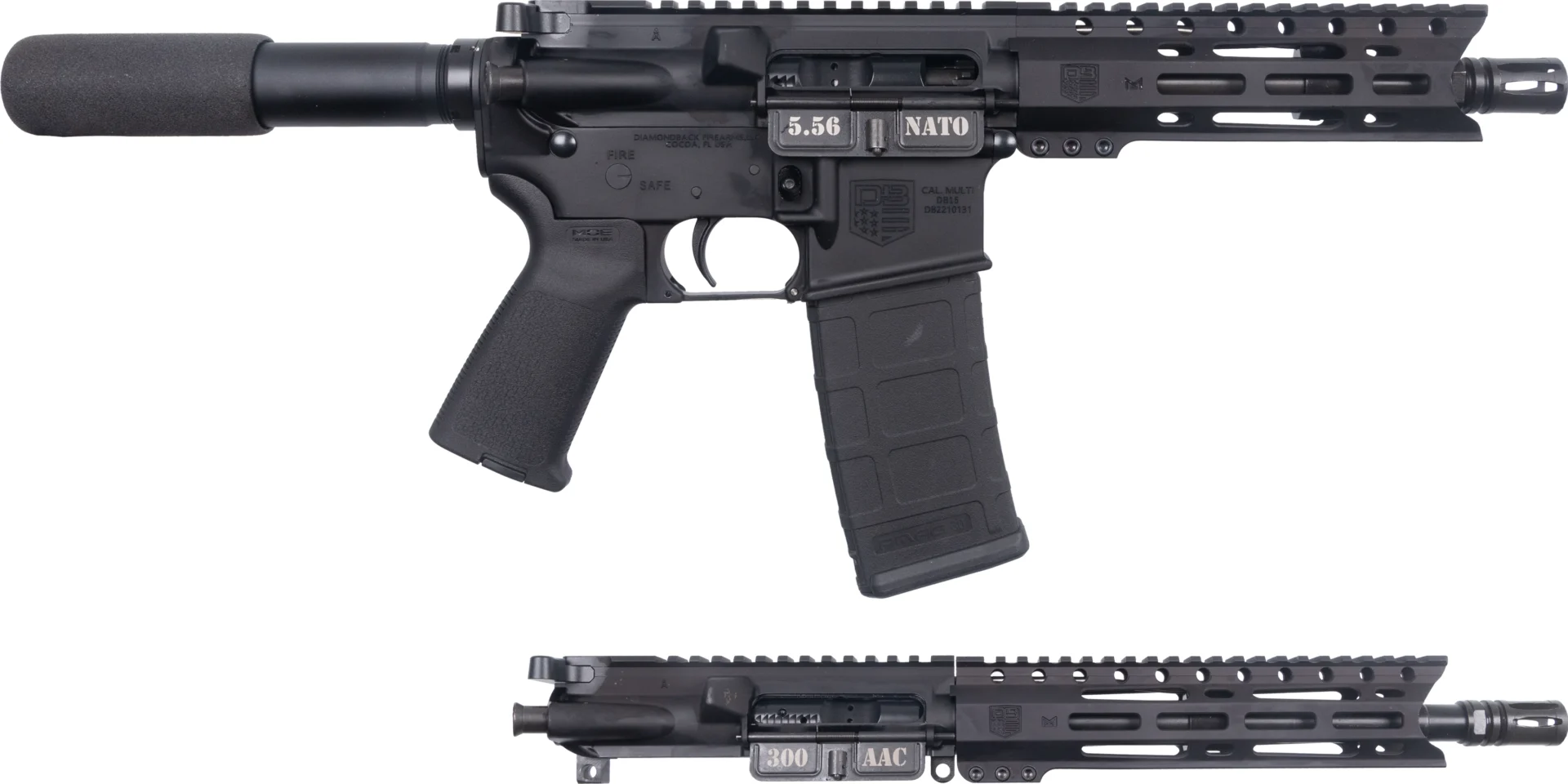 DBF DB15PC 5.56 PST W/300B UPP